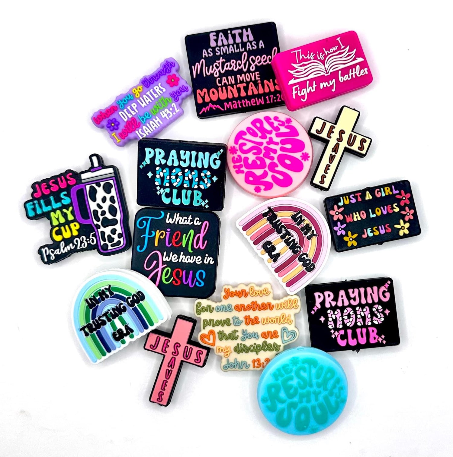 Religious Silicone Focal Beads