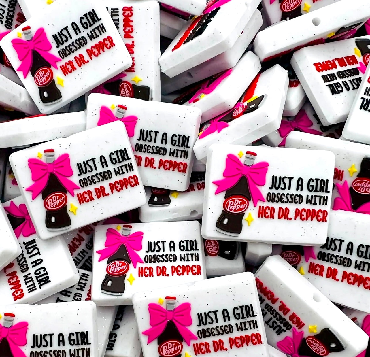 Just a girl obsessed with her dr.pepper (exclusive) silicone focal bead