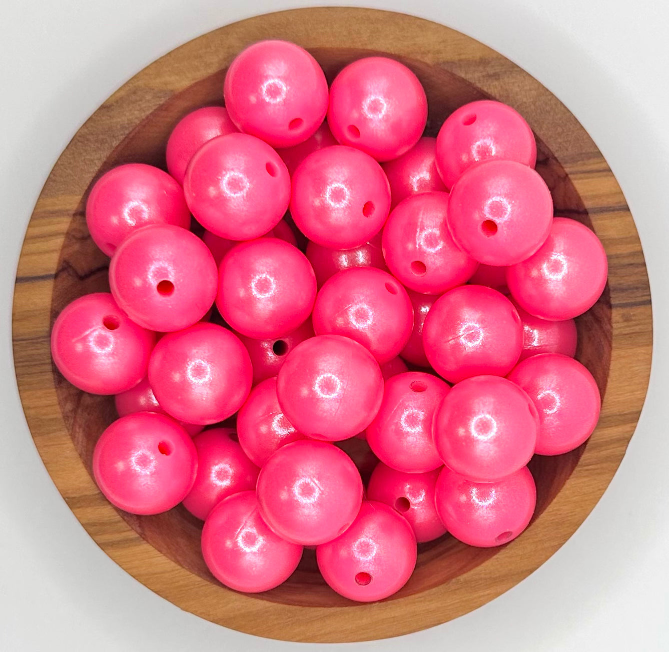 15mm Opal silicone round beads