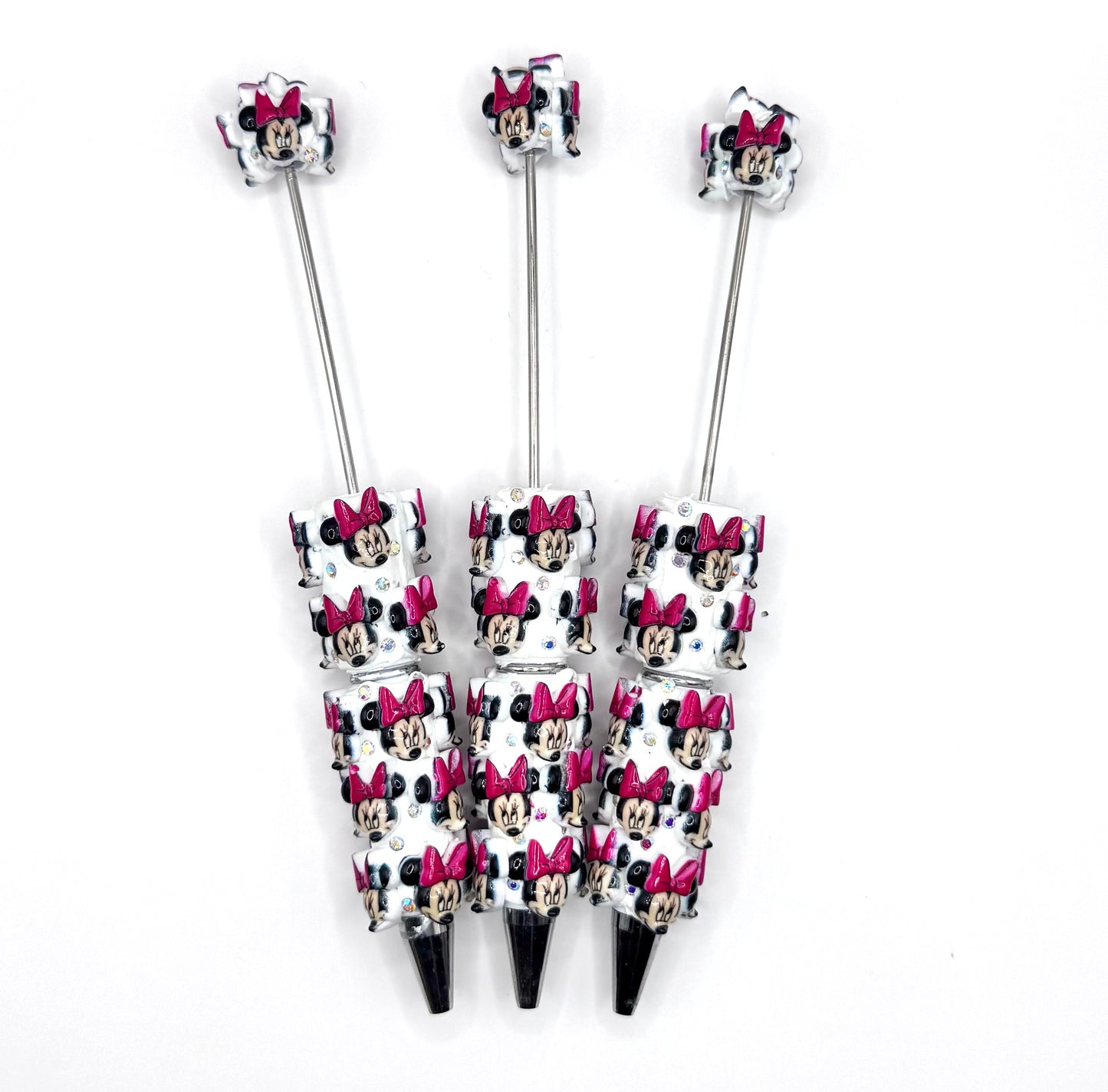Girly mouse bling beadable pen