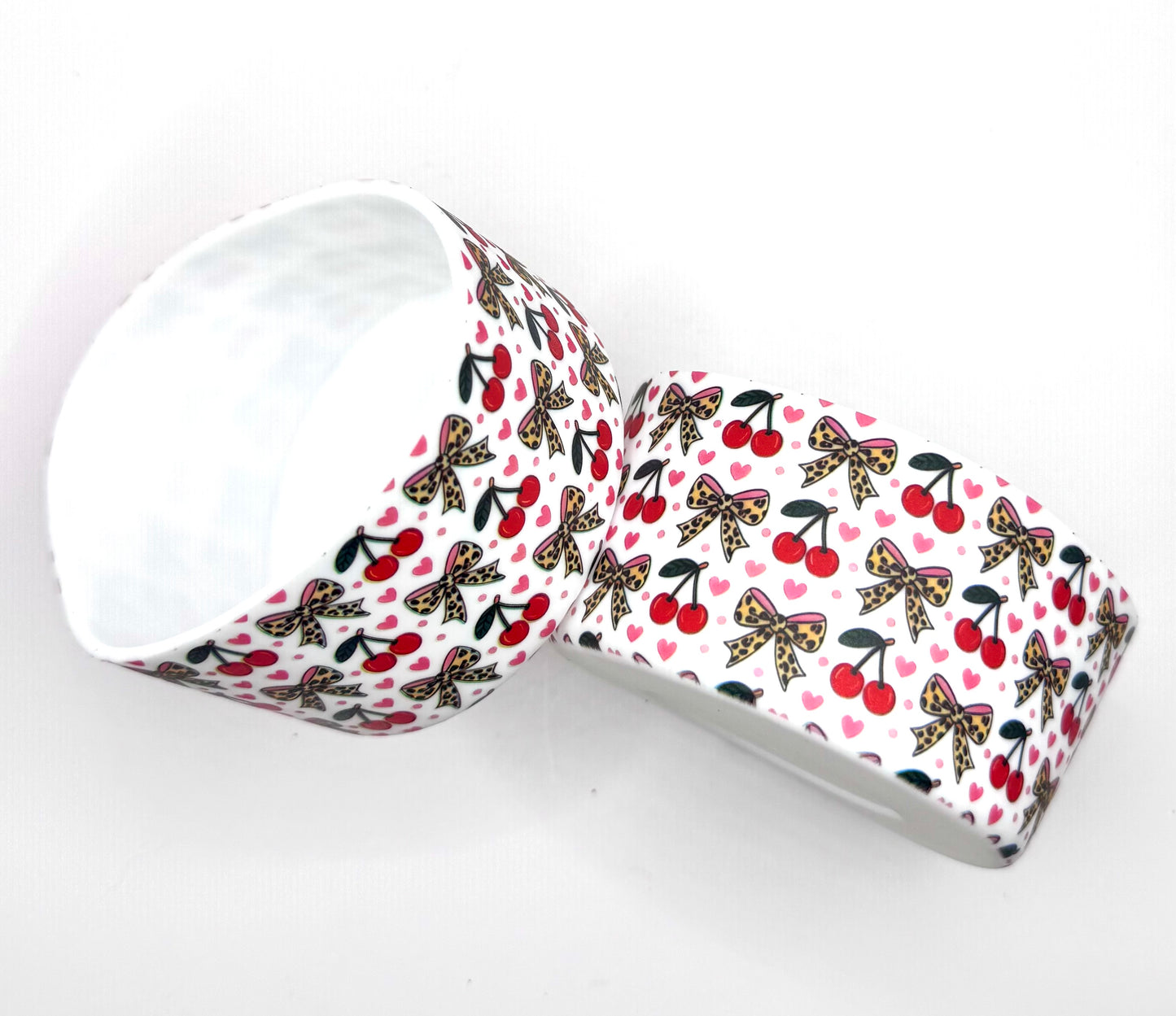 Cherry and bow silicone boot