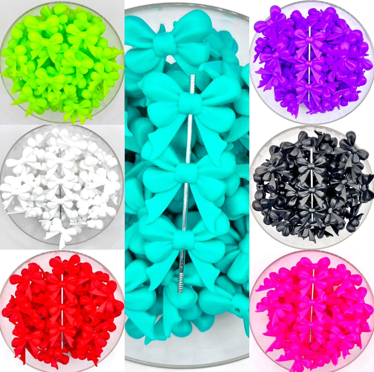 3D long tail double ribbon bows (HBK exclusive & collab)