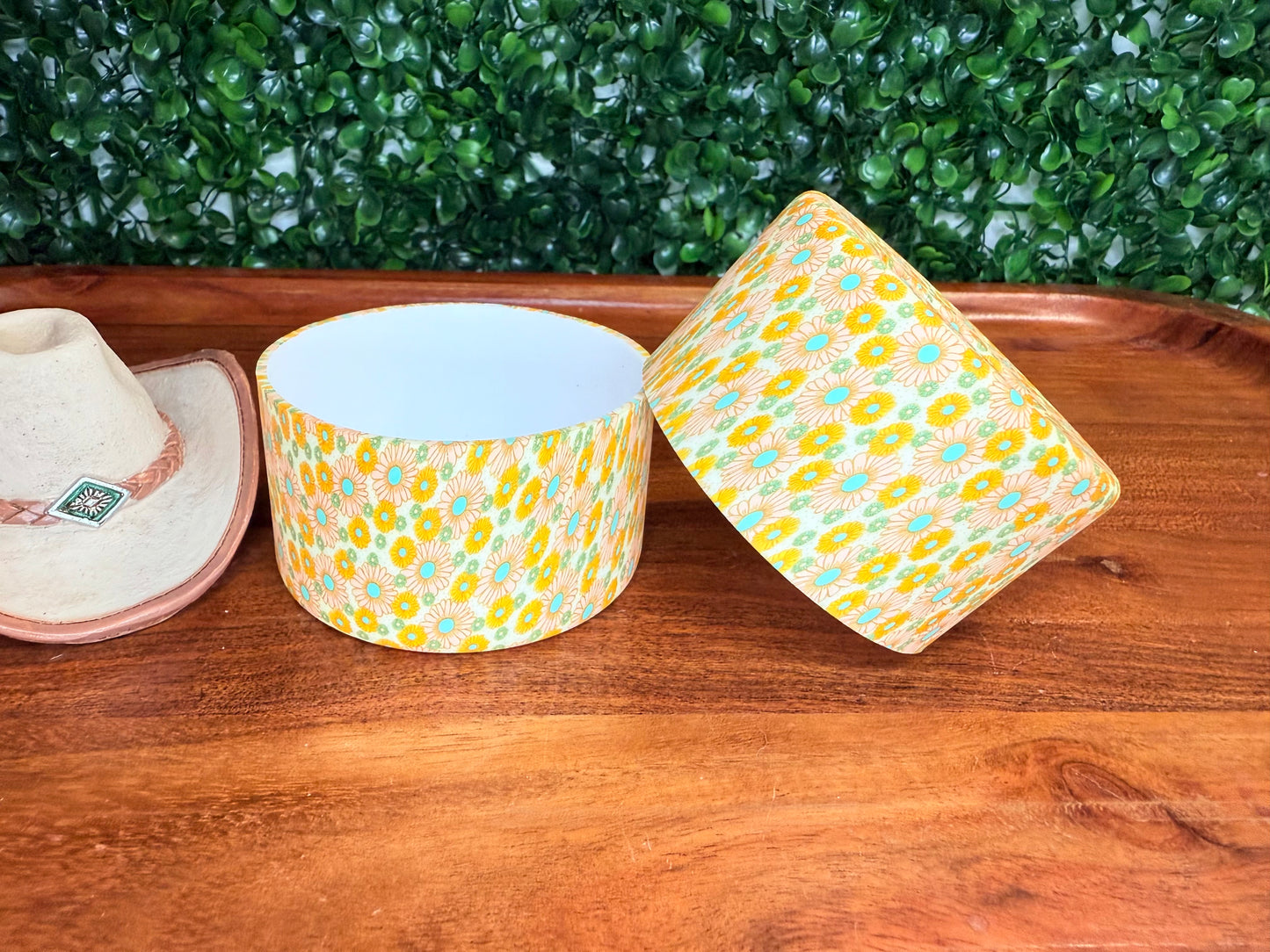 Boho daisy silicone tumbler boot (HBK exclusive & collab)