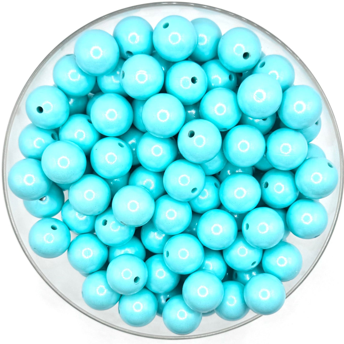 15mm Opal silicone round beads