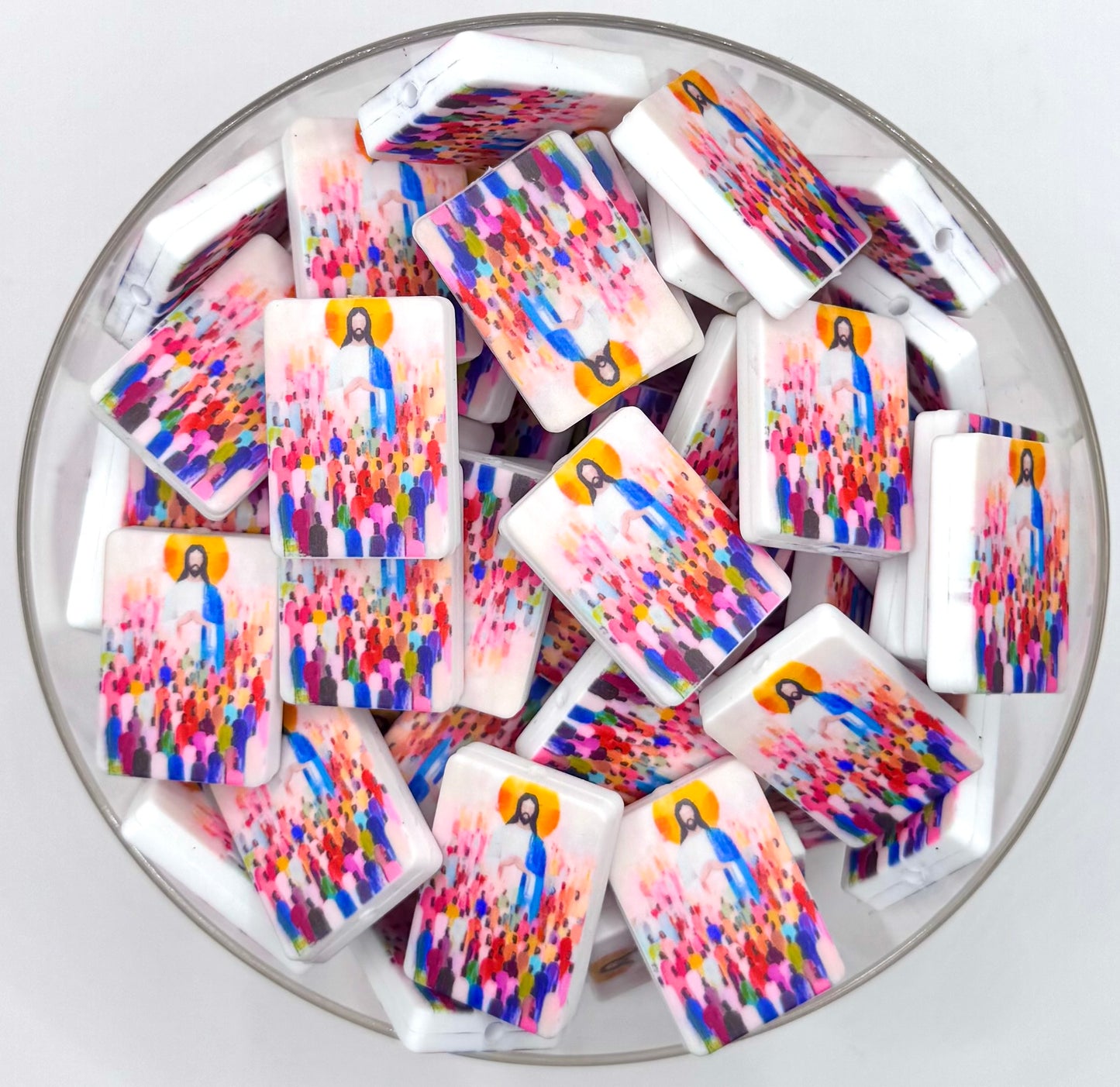 Jesus loves the little children (HBK exclusive) silicone focal bead