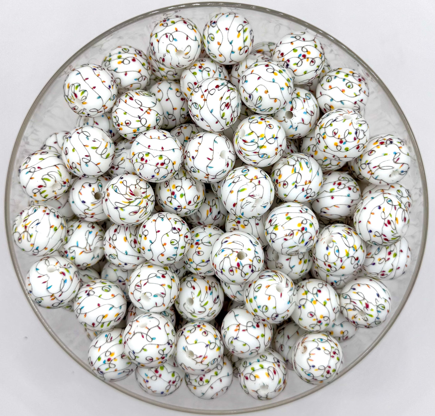 15mm Christmas lights silicone bead