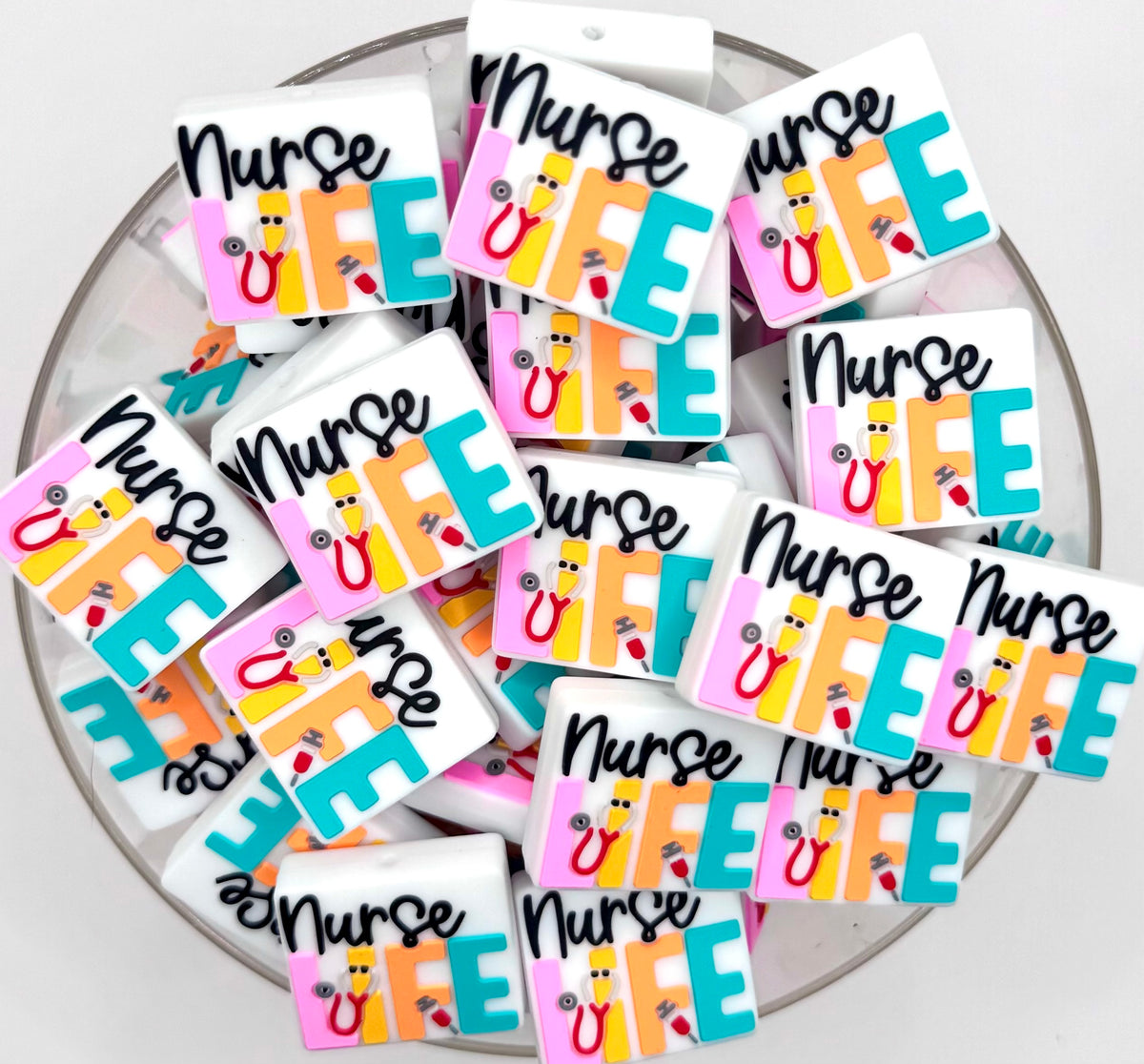 Nurse life (HBK exclusive & collab) silicone focal bead