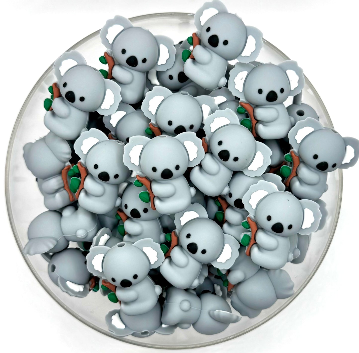 3D Bill the koala bear silicone focal bead