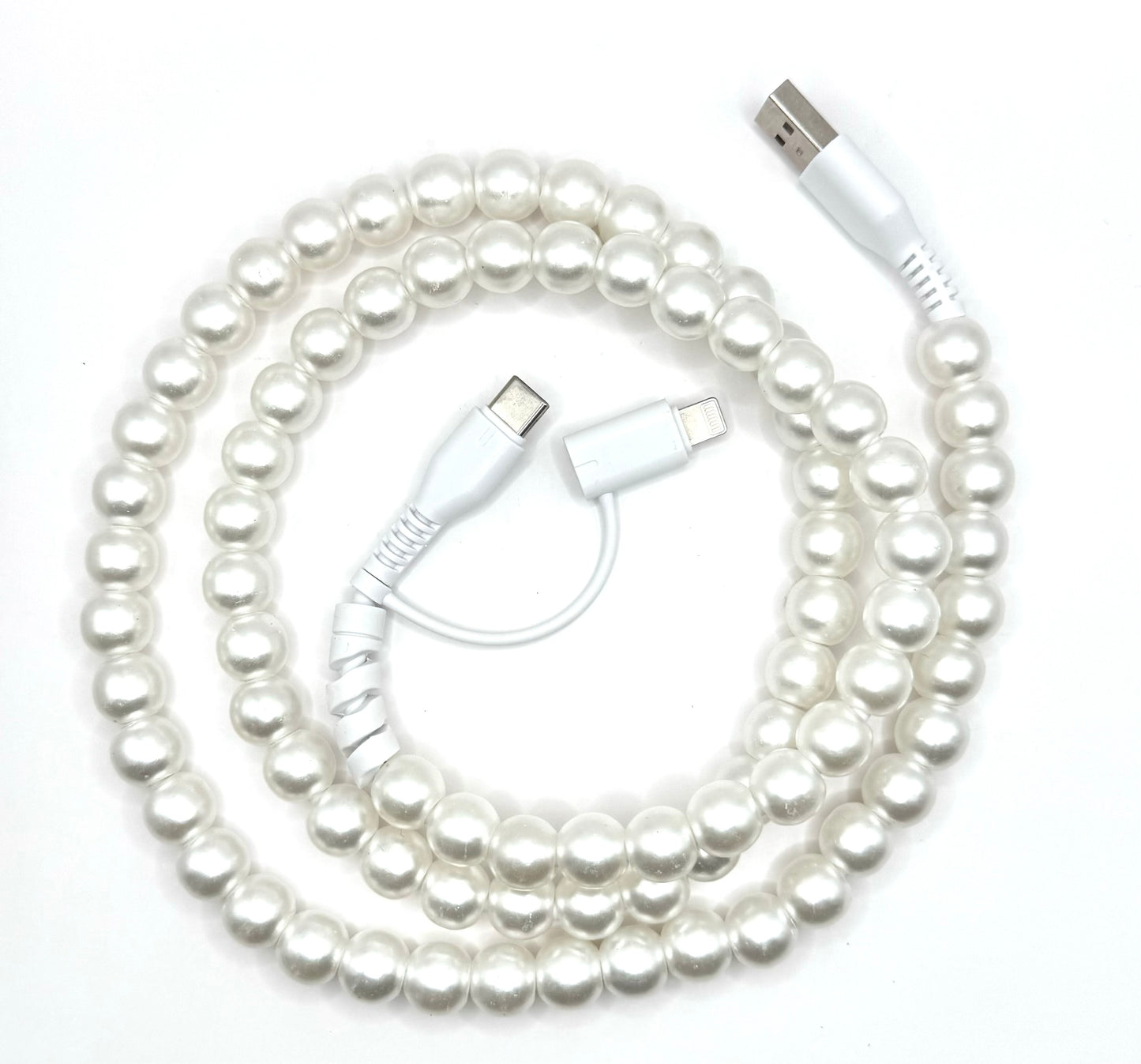 Beaded charger Apple and USB-C