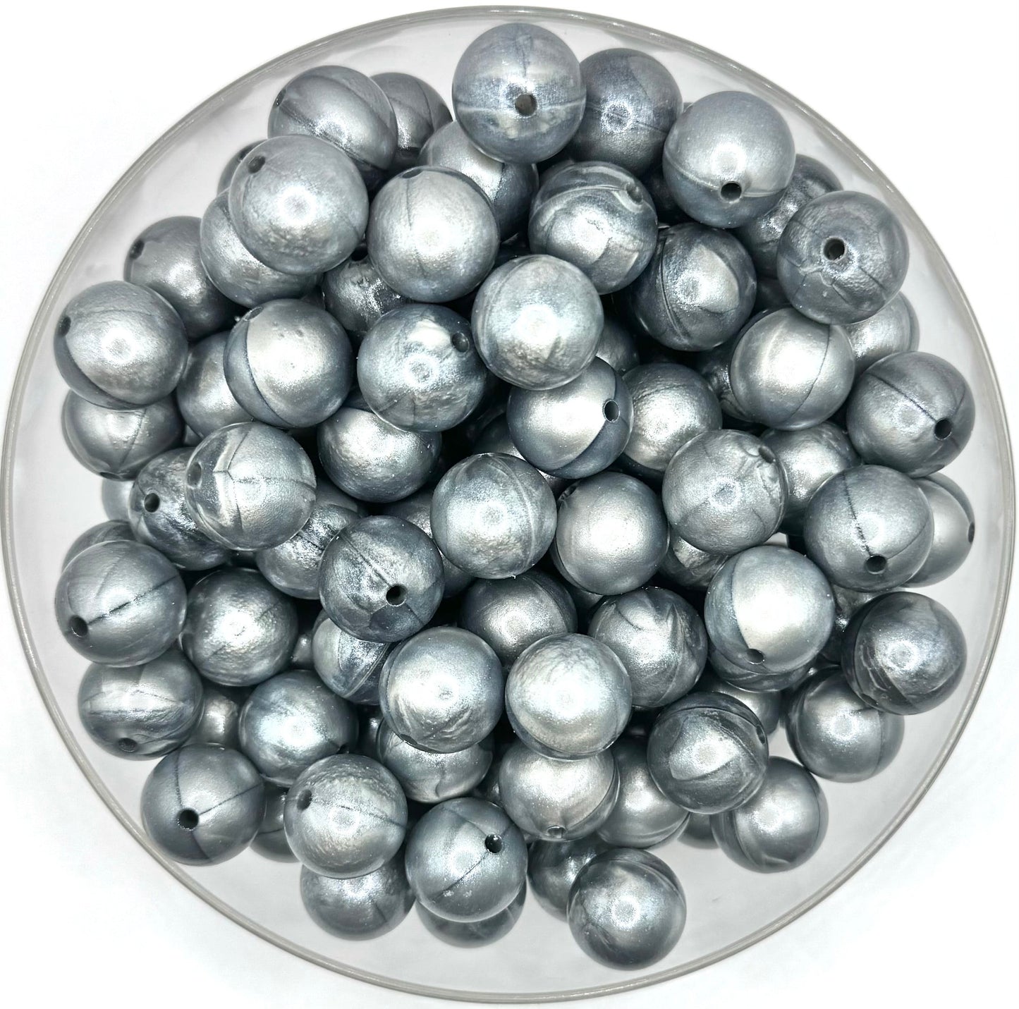 15mm Opal silicone round beads