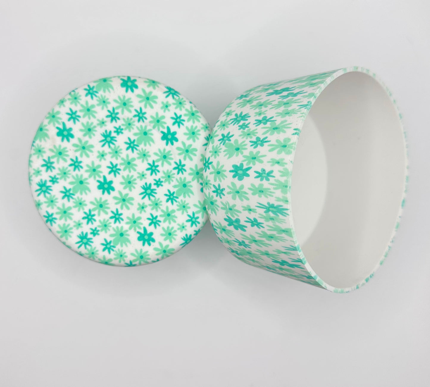 20-40 oz turquoise & mint daisy (HBK exclusive) silicone tumbler boot