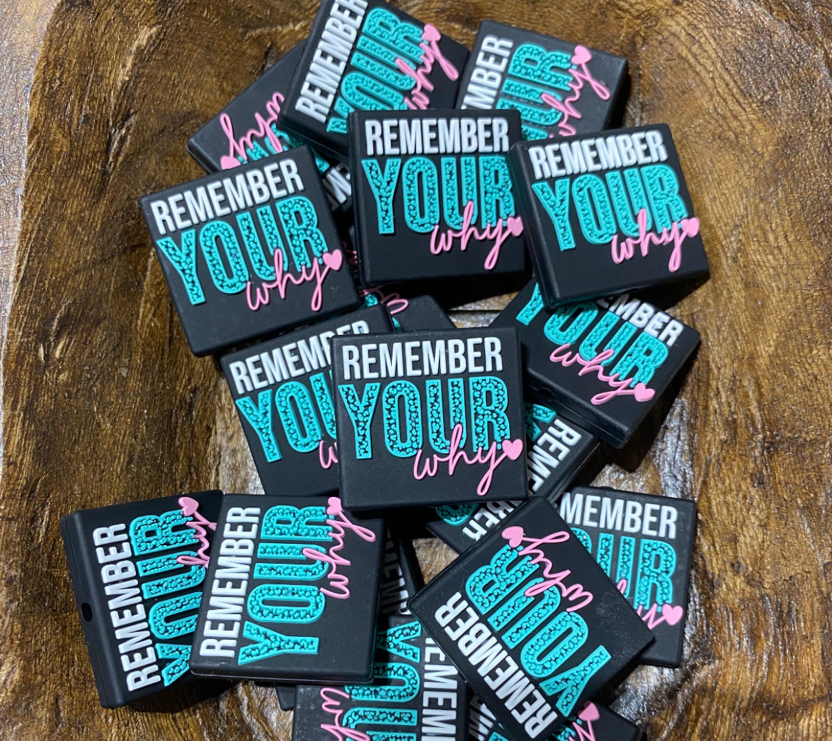 Remember your why (exclusive) silicone focal bead