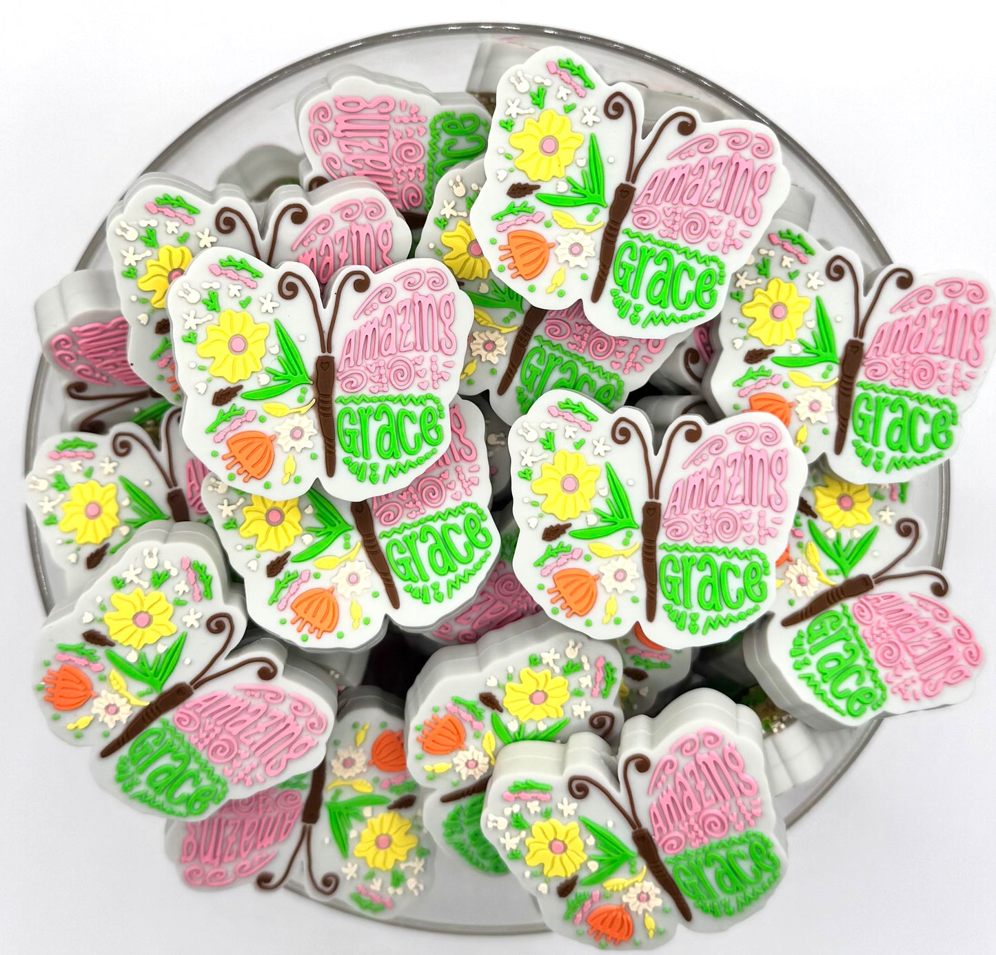 Amazing grace (HBK exclusive) silicone focal bead
