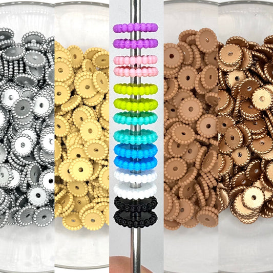 12mm silicone spacer beads