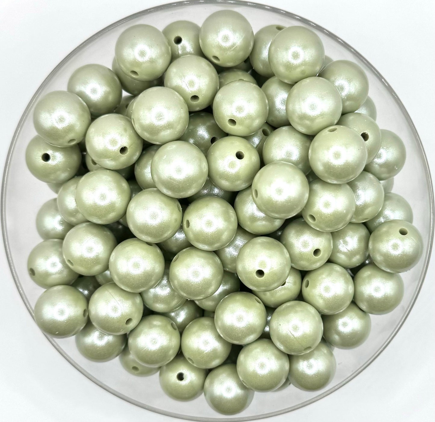 15mm Opal silicone round beads