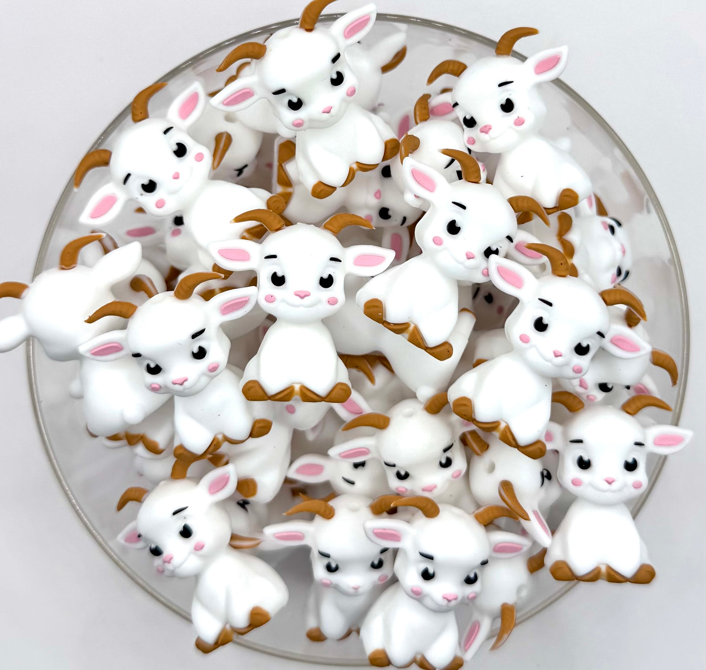 3D Billy the goat (HBK exclusive) silicone focal bead