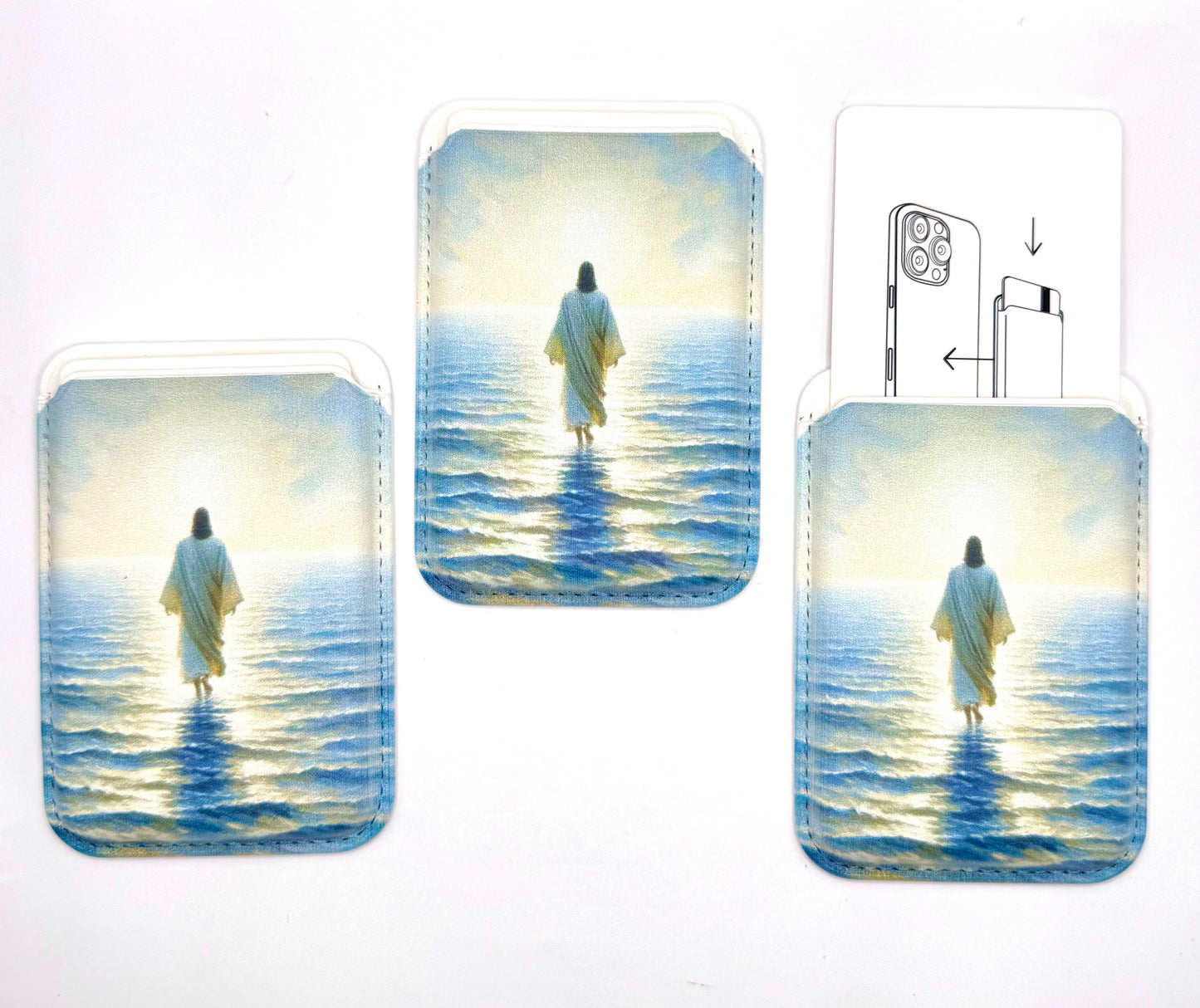 Jesus walking on water (HBK exclusive) mag safe wallet for phone