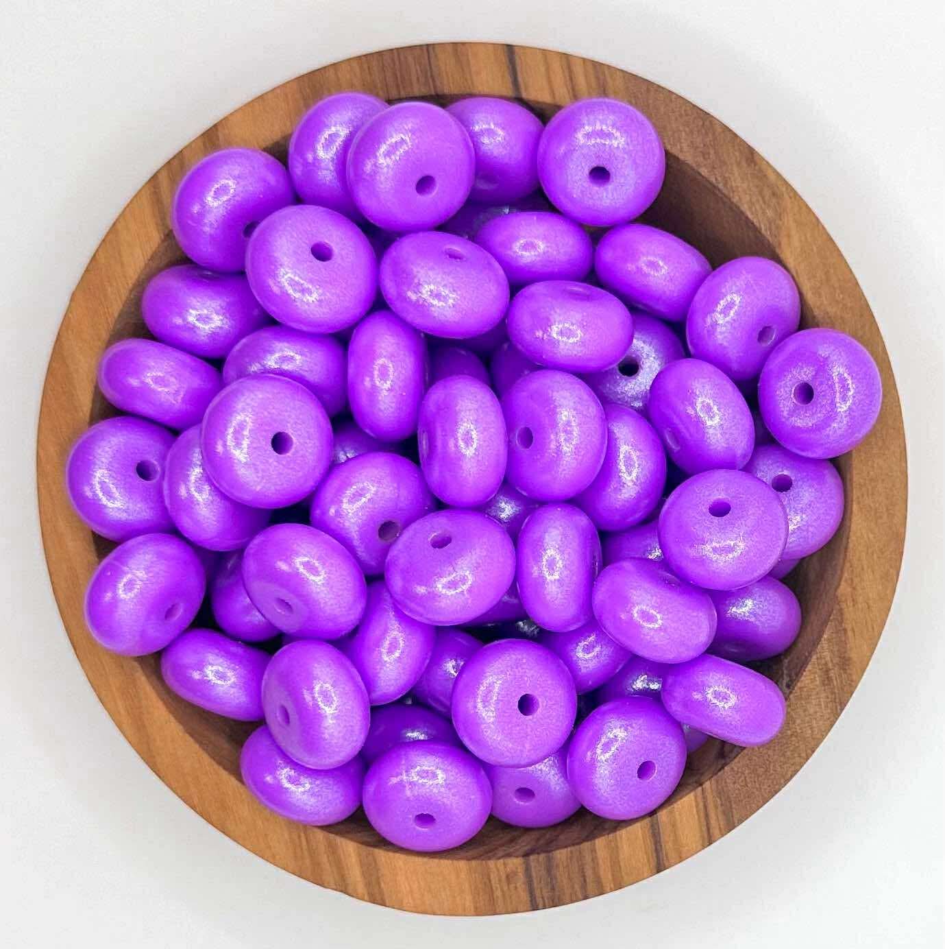 14mm opal silicone abacus beads