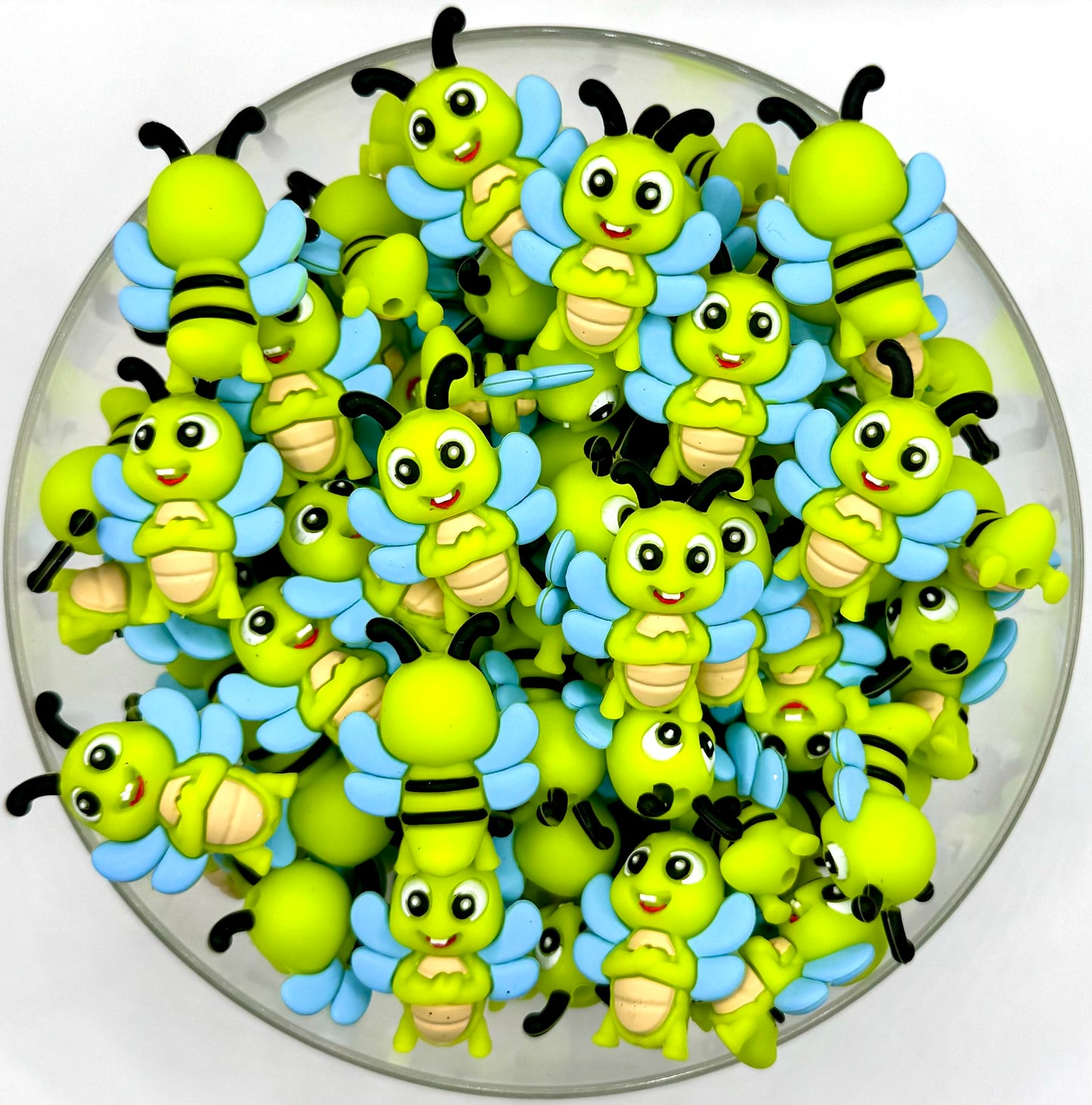 3D zippy the firefly (HBK exclusive) silicone focal bead
