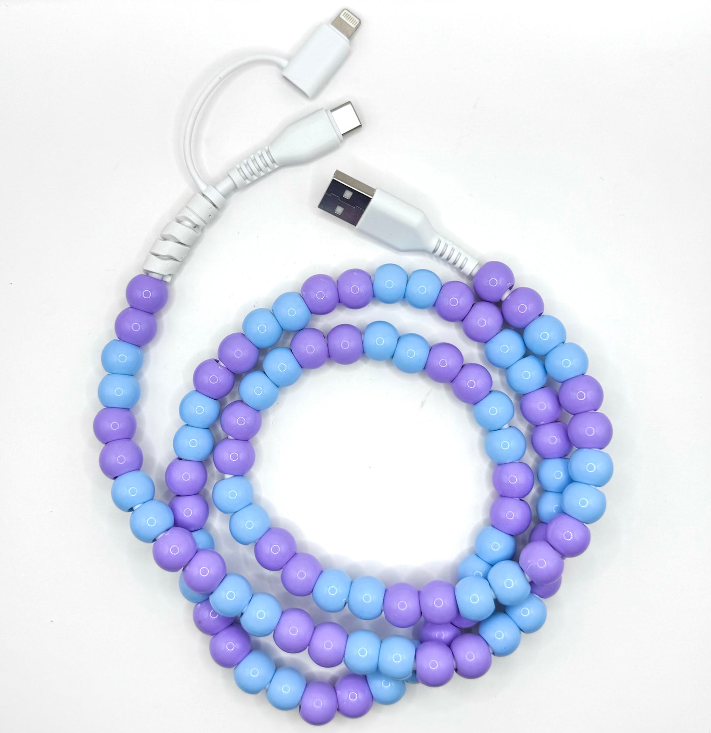 Beaded charger Apple and USB-C