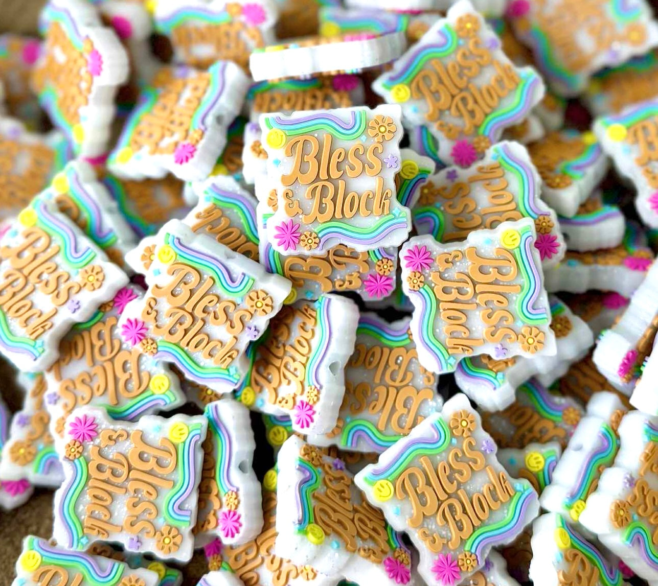 Bless & block (exclusive) silicone focal bead