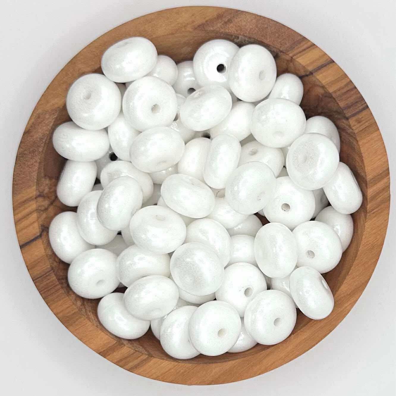 14mm opal silicone abacus beads