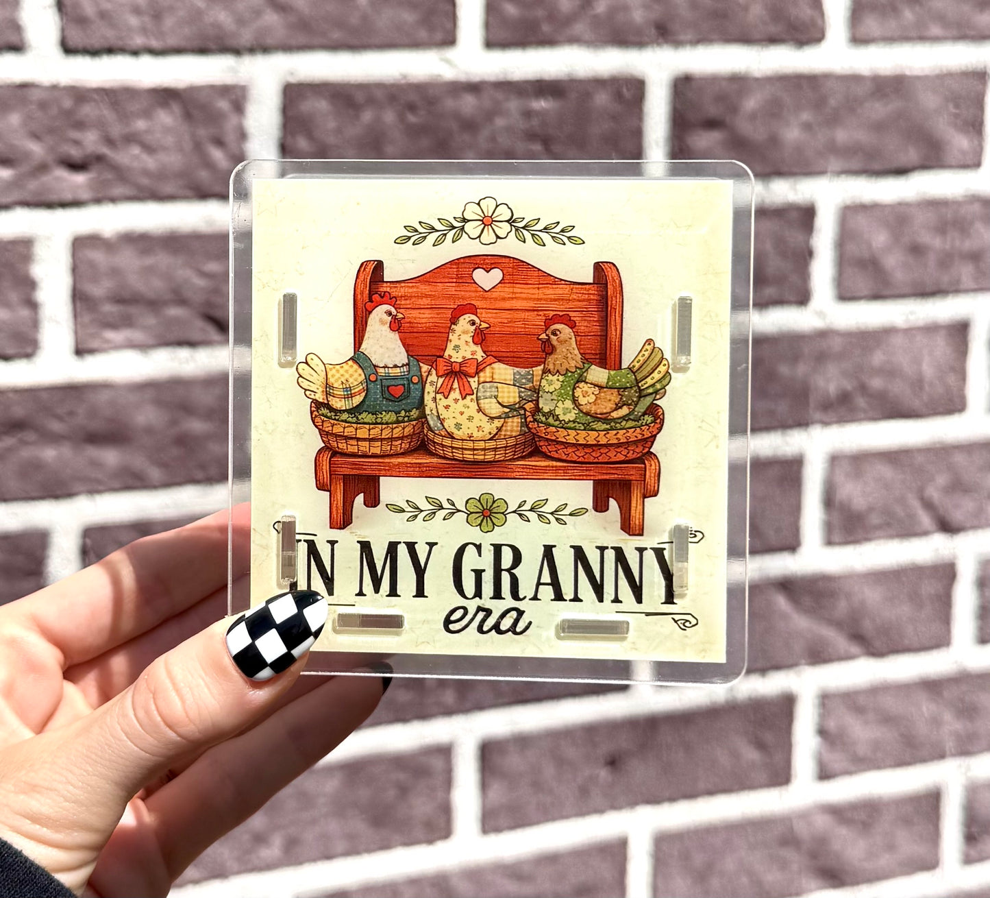 In my Granny era acrylic pen holder (HBK exclusive) 