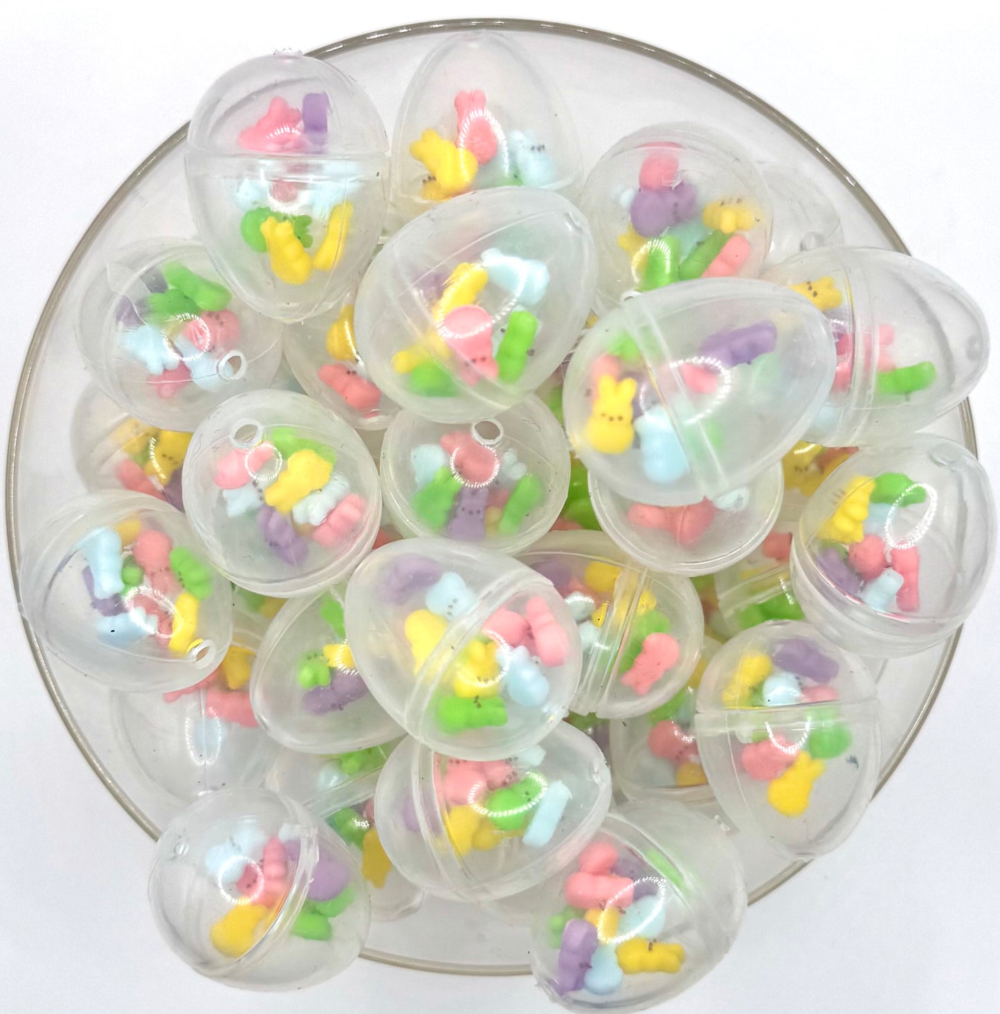 3D Easter egg with peepz (HBK exclusive) silicone focal bead