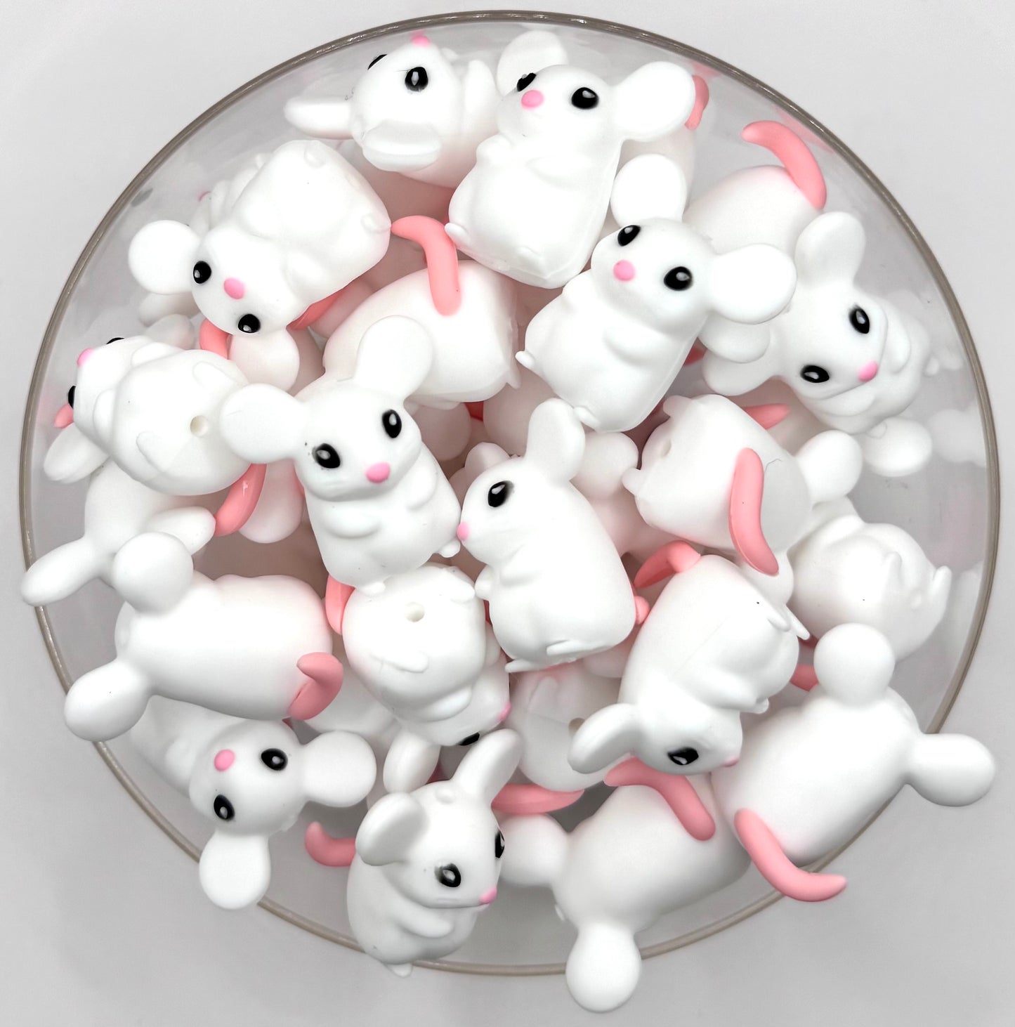 3D mouse (exclusive) silicone focal bead