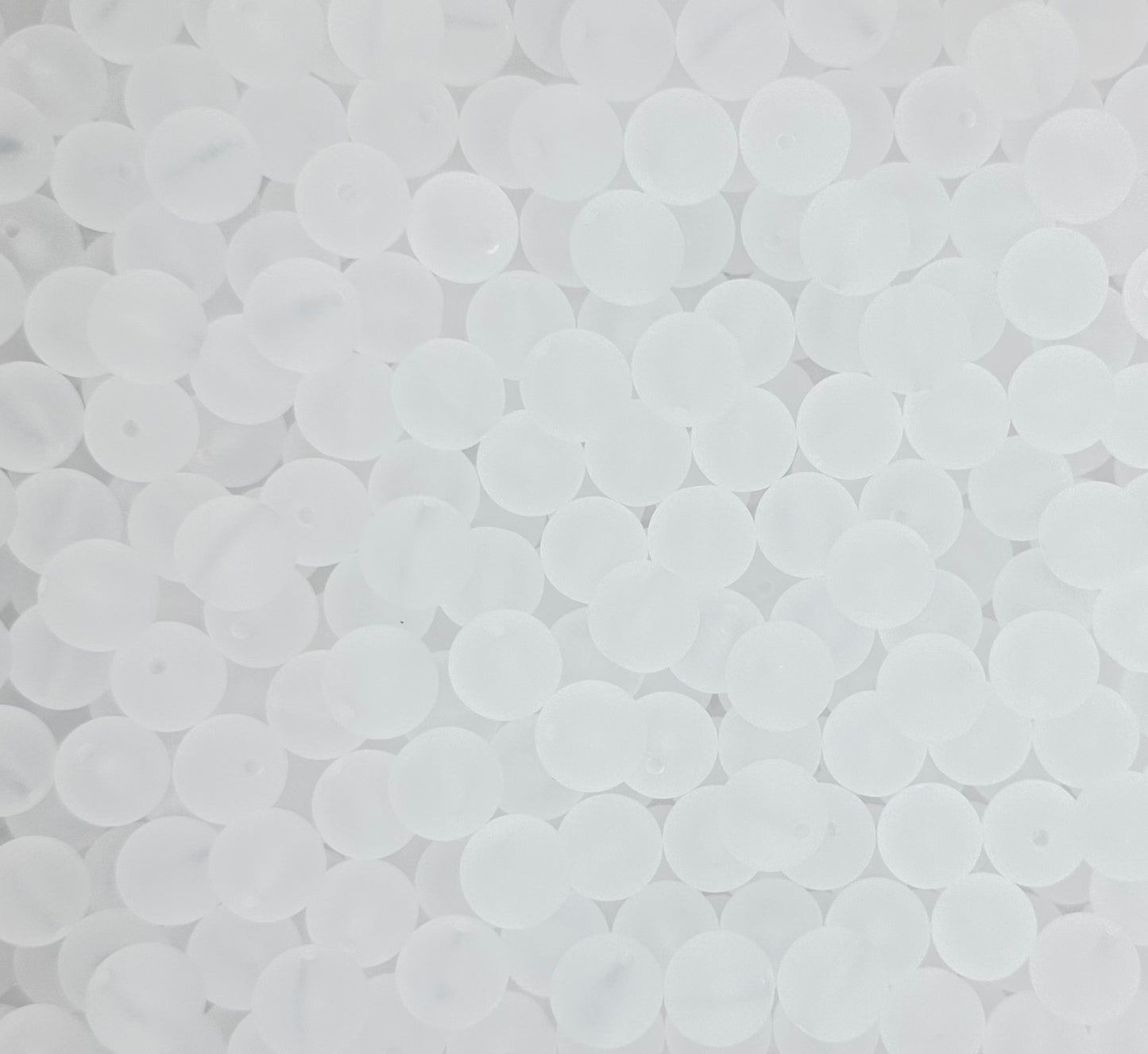 14mm frosted acrylic beads