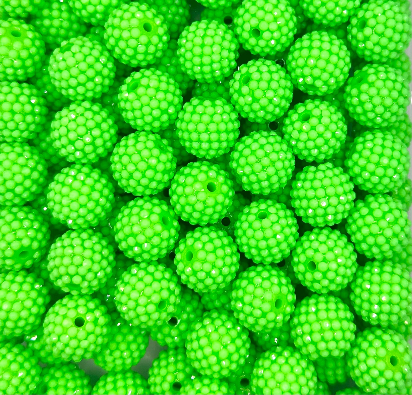 20mm acrylic neon jelly beads