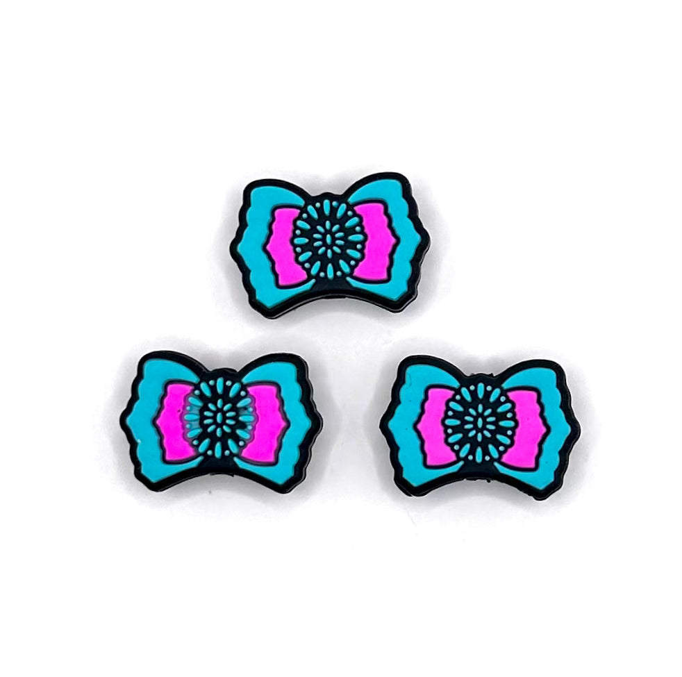 Bow (CUSTOM) silicone focal bead