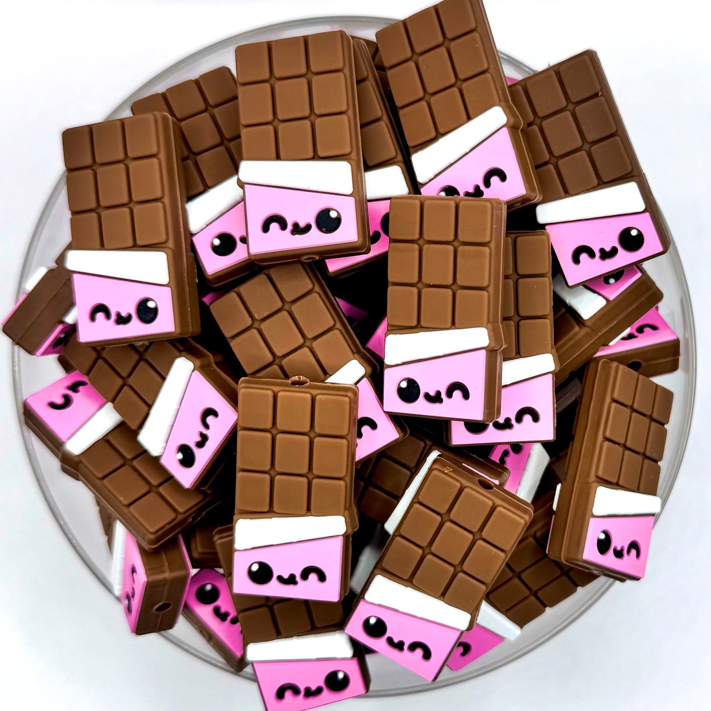 3D cocoa the chocolate bar (HBK exclusive) silicone focal bead