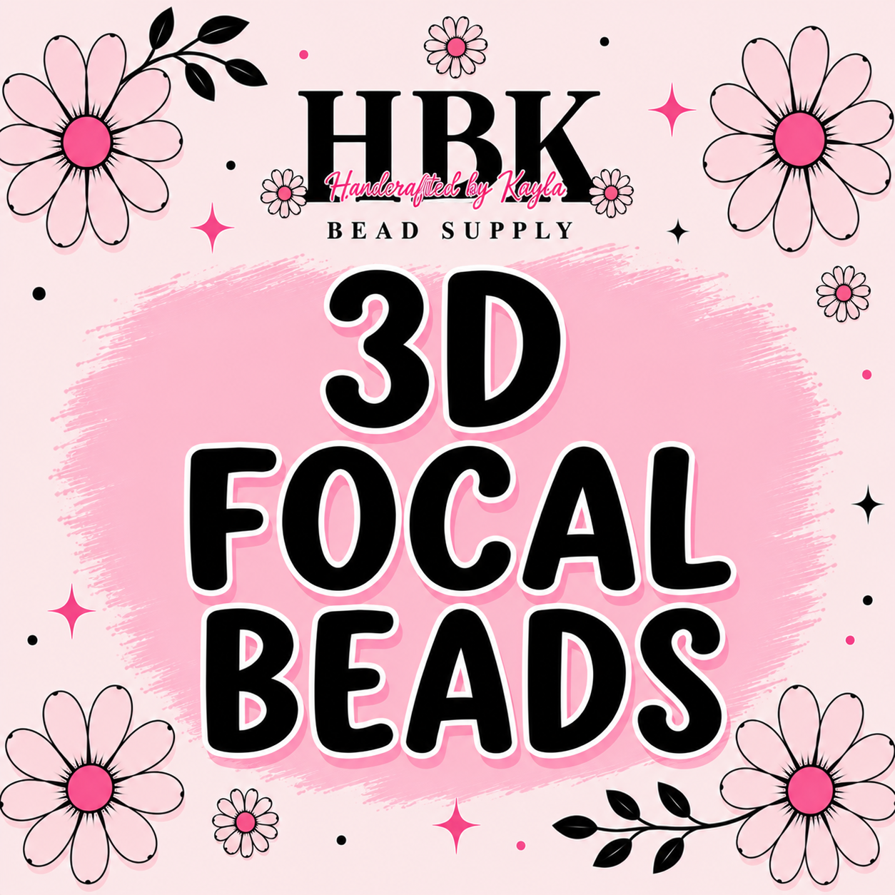 3D Silicone Focal Beads