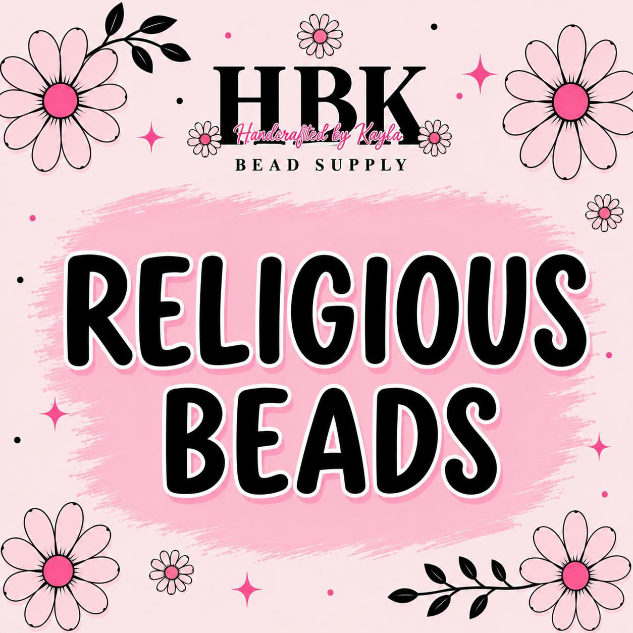 Religious Silicone Focal Beads