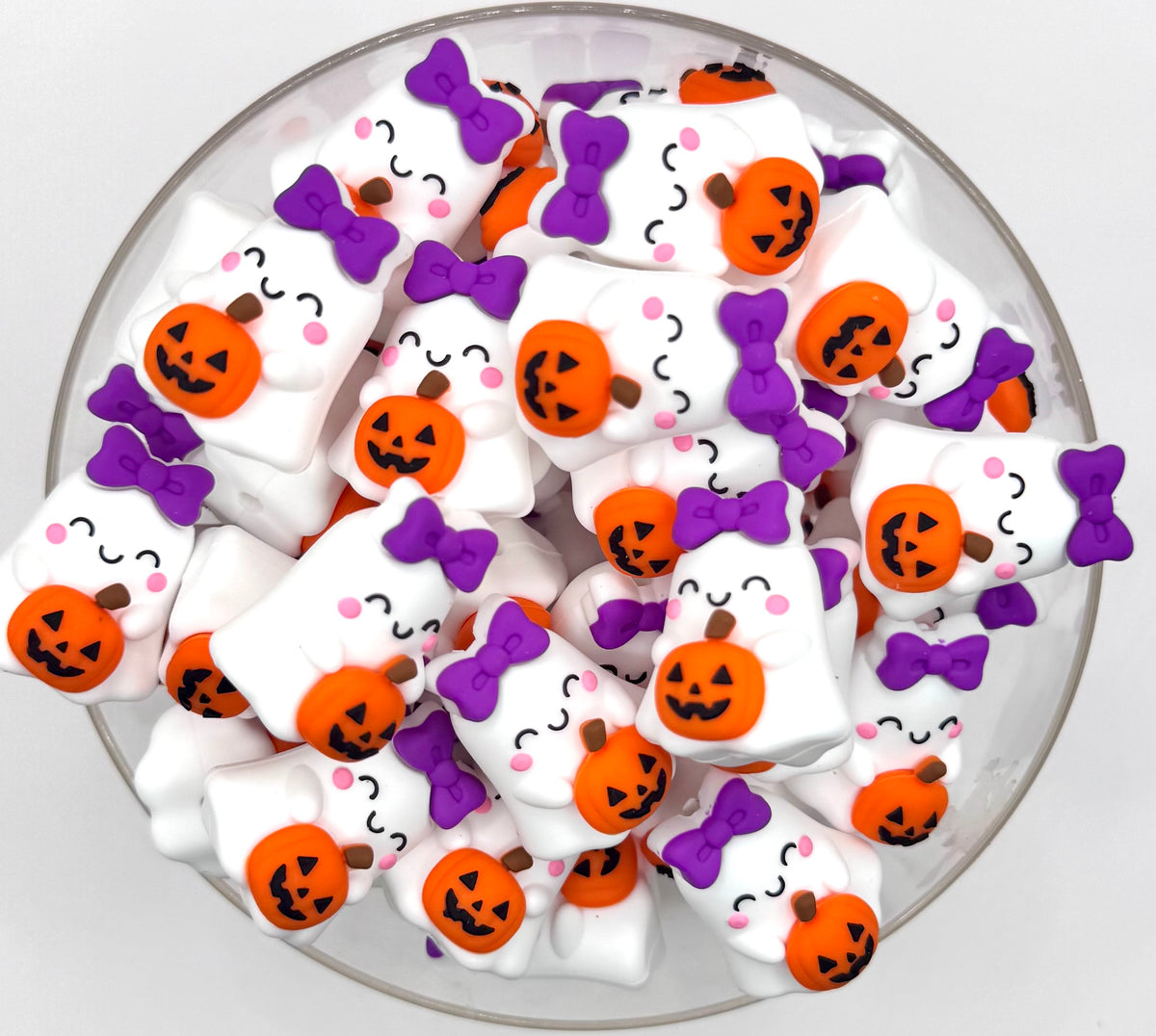 3D willow the ghost (HBK exclusive) silicone focal bead