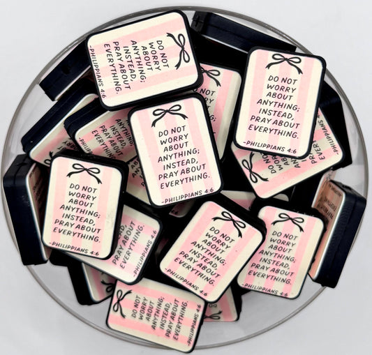 Philippians 4:6 (HBK exclusive) silicone focal bead