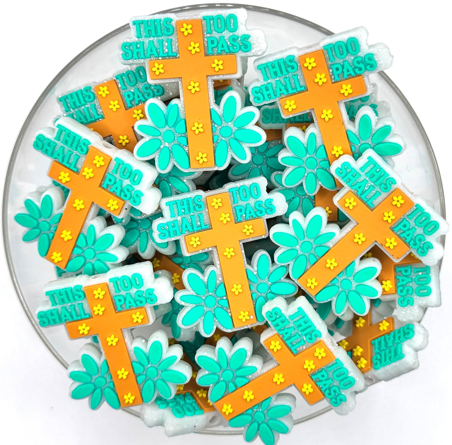 This too shall pass (exclusive) silicone focal bead