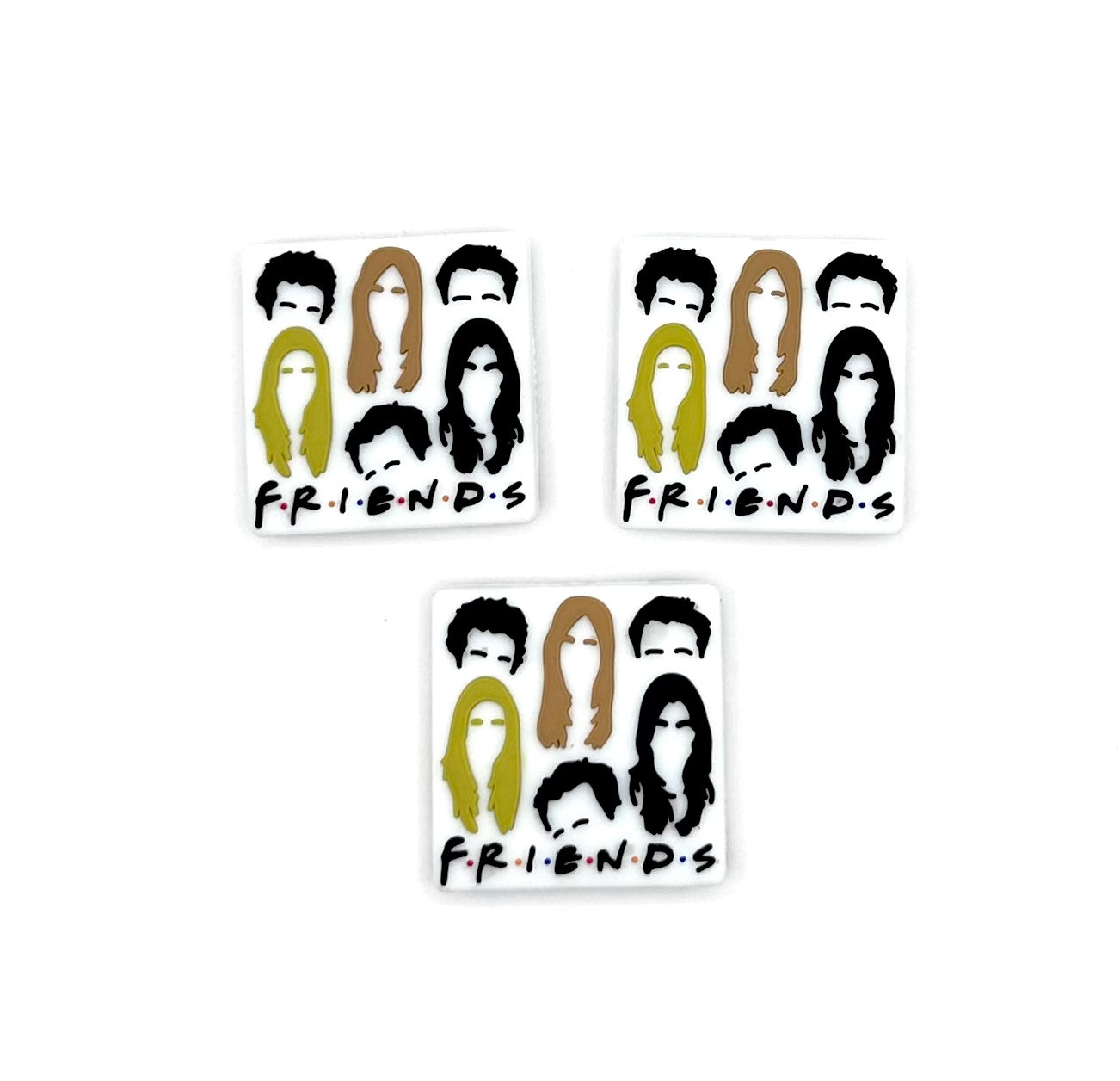 Friends silicone focal bead