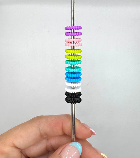 12mm silicone spacer beads