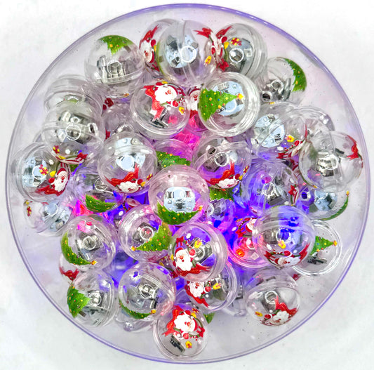 19mm christmas LIGHT UP led acrylic beads