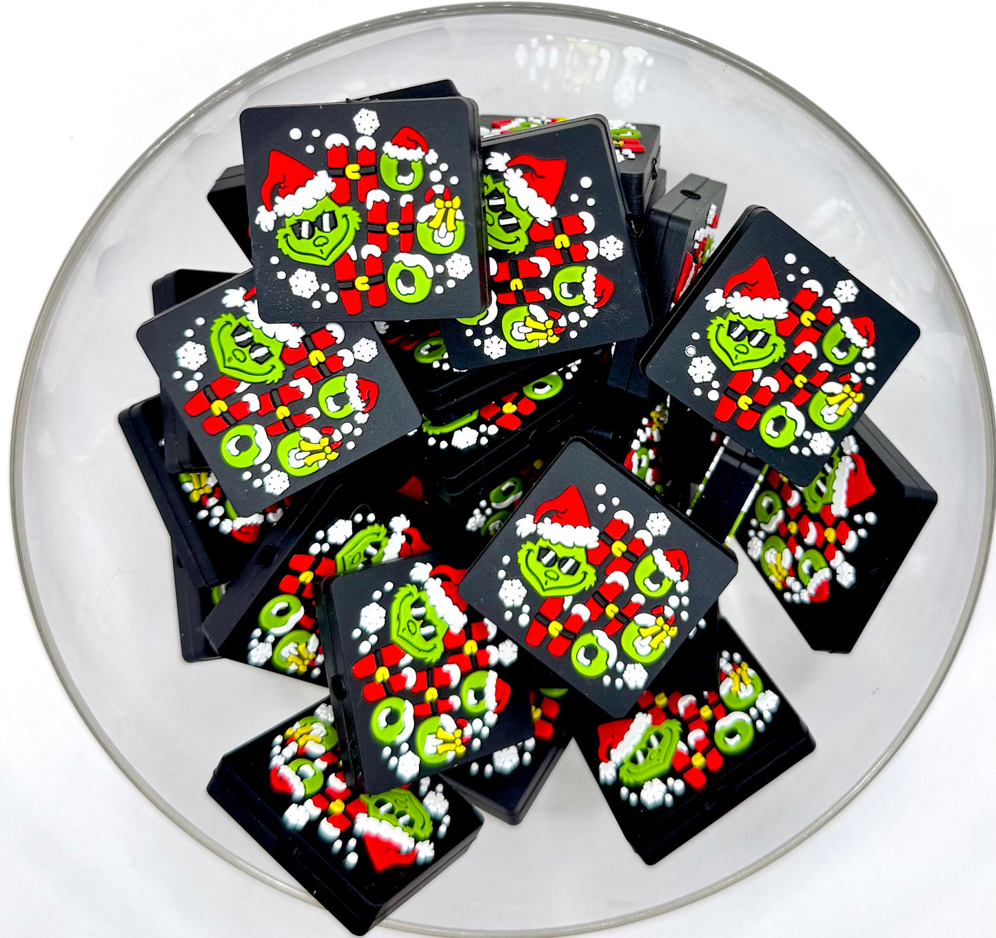 Hohoho Christmas silicone focal bead