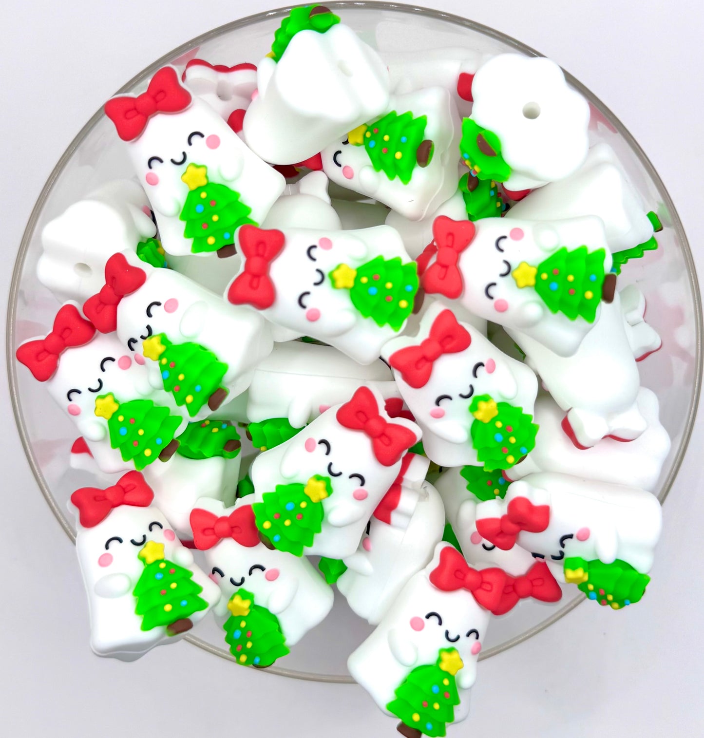 Christmas willow the ghost (HBK exclusive) silicone focal bead