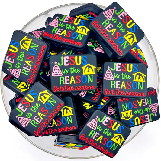 Jesus is the reason for the season (HBK exclusive) silicone focal bead