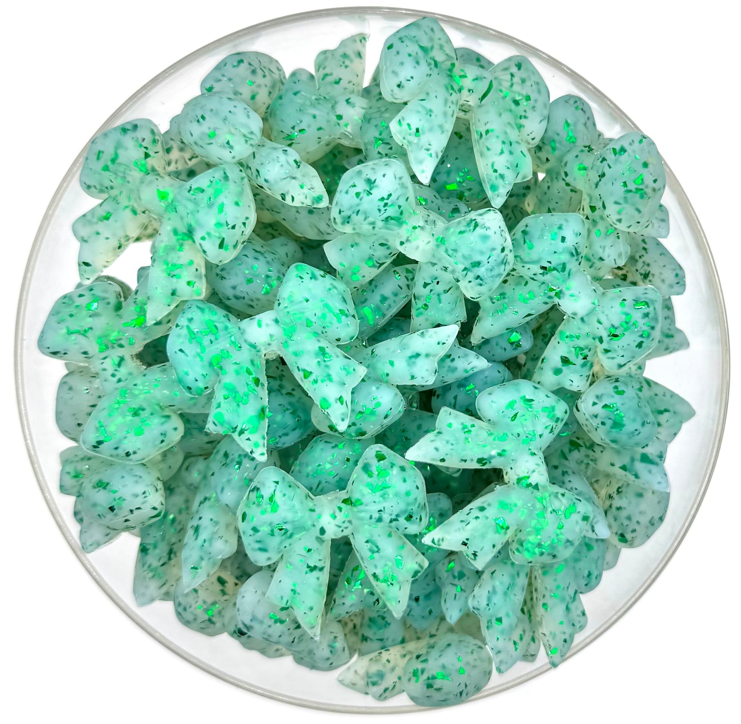 3D glitter silicone bows (limited addition)