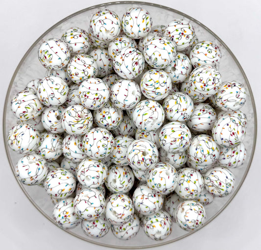 15mm Christmas lights silicone bead