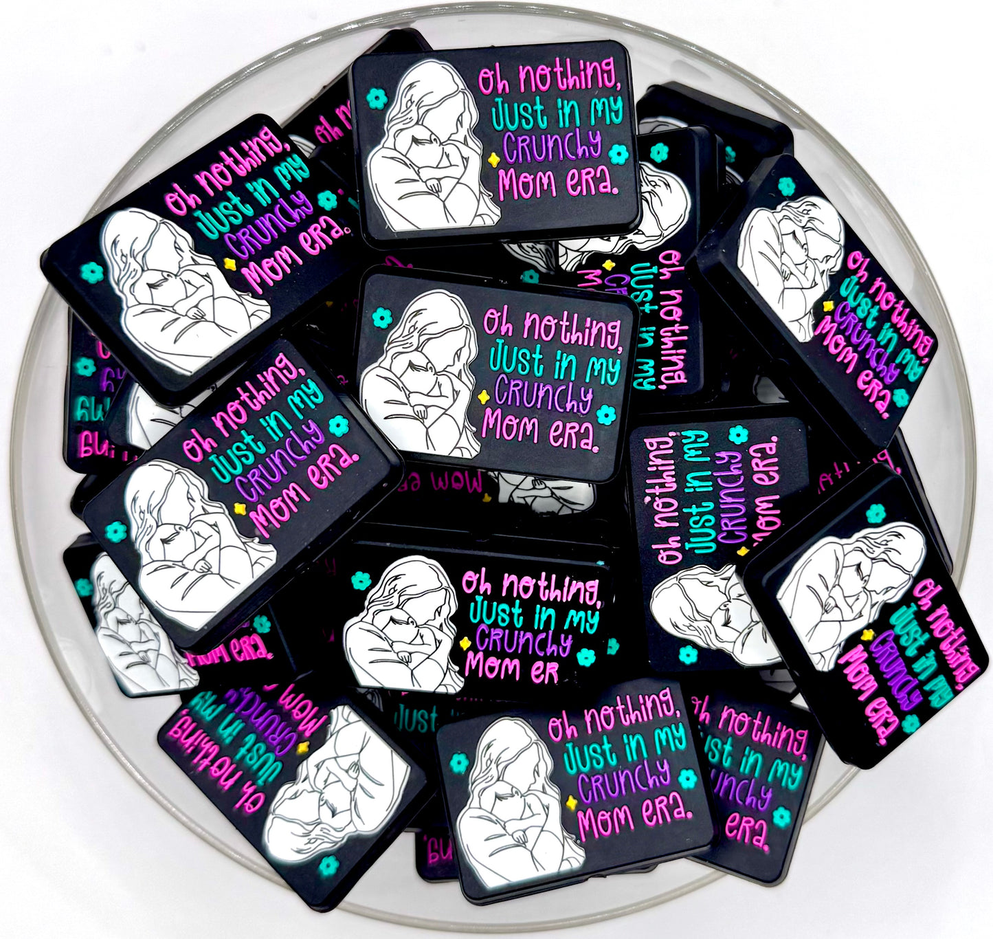 Oh nothing, just in my crunchy mom era (exclusive) silicone focal bead