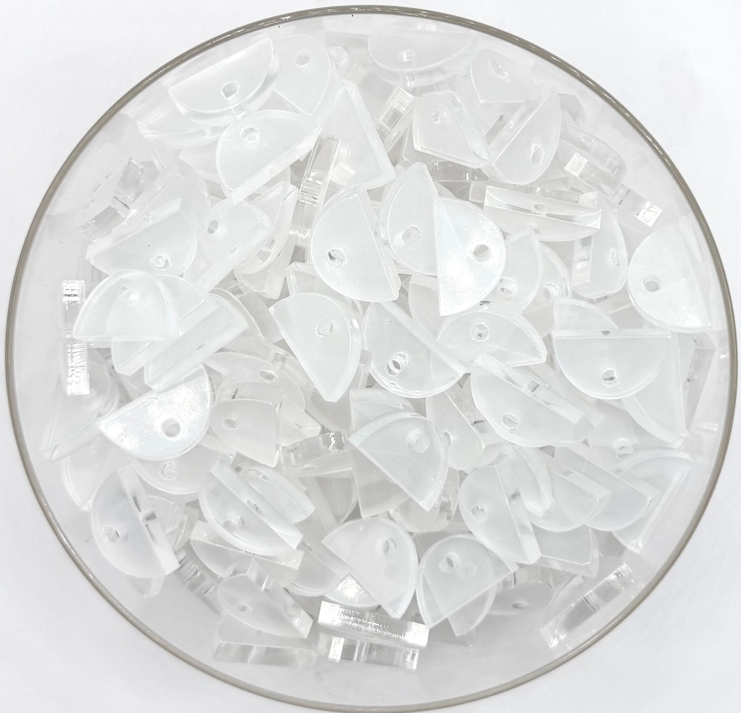 Acrylic flat back beadable attachments