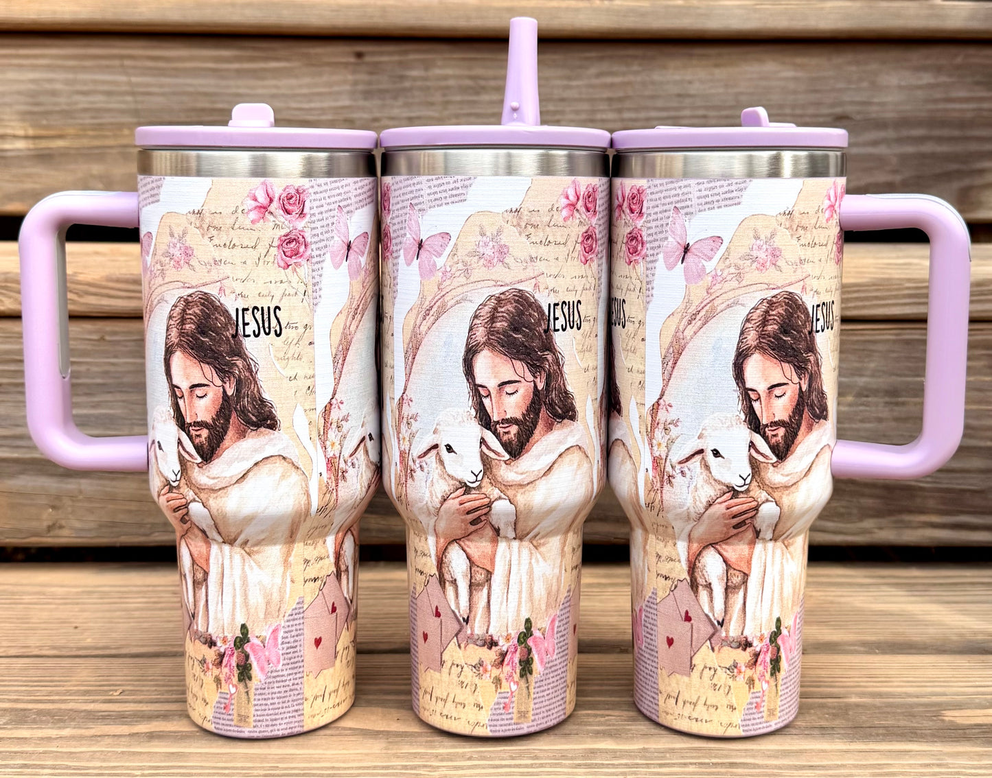 40oz Jesus is the lamb (HBK exclusive) leakproof stainless steel tumbler