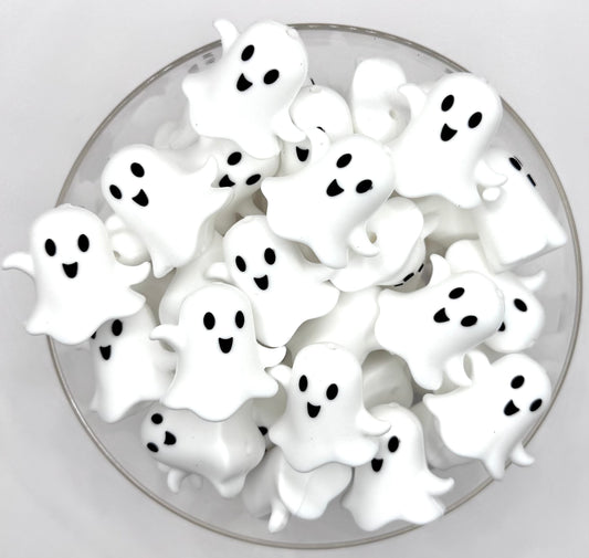 3D friendly ghost silicone focal bead